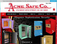 Tablet Screenshot of acmesafenewyork.com